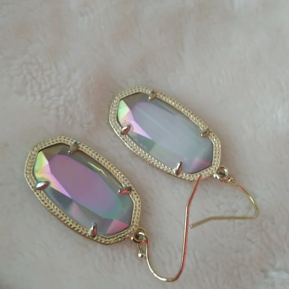 Kendra Scott | Iridescent Slate Gold Dani Earrings - Picture 10 of 10